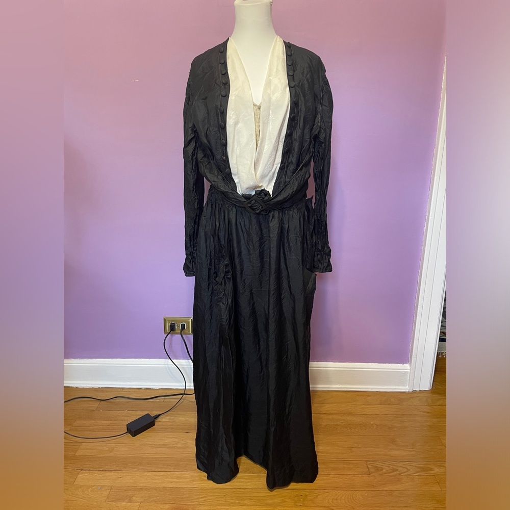 Vintage 1910s Black Dress